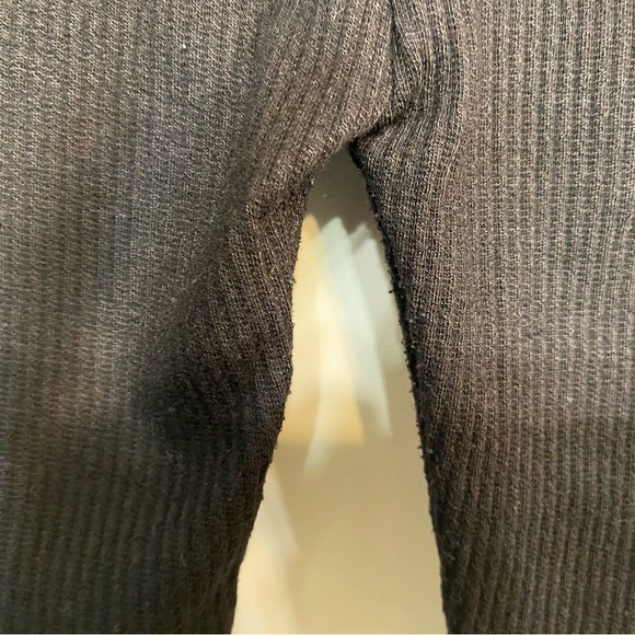 JEGGOLOGY Cotton Rib Knit Leggings L/XL Jet Black Preowned - Picture 4 of 15